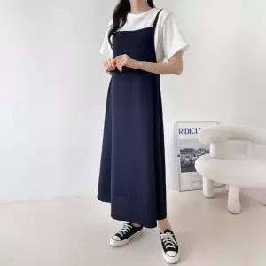 티셔츠세트 로라 나시 빅사이즈 다솜결 원피스롱원피스 바캉스 비치 여자 민소매 예쁜 여성여름 휴양지 원