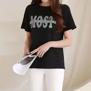 홀로그램 프린트 반팔 티셔츠 스탠다드핏 면티 (KYR-WFFT50Q)