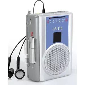 AM FM 워크맨 카세트 플레이어 레코더 이어폰 잭 휴대용 빈티지