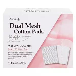 [셀러허브]듀얼 메쉬 순면 화장솜 100매입 (S35479344)