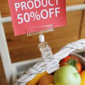 집게대형 꽂이 쇼클립 10개팝업 메모 전시장 상품표시 알림게 관절게 행거게 다게 POP게 가격표게 마트 마