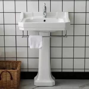 레트로 세면대 세라믹 엔틱 스탠드 복고풍 화장실