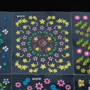 [셀러허브]꽃 네일스티커 10장 (S37725111)