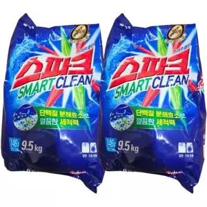 스파크 스마트클린 세탁세제 9.5kg x2개