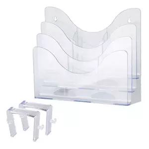 파티션 서류꽂이 A4 3단 45mm 걸이케이스 선반 다용도 사무실 보관함 파티션랙 티션세트