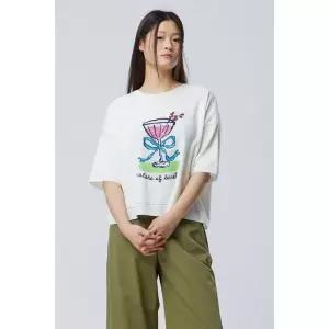 [롯데백화점]베네통 와인잔 반팔 니트 BAKPF3611