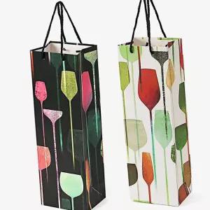 와인 쇼핑백 10p세트 고급 종이가방 포장와인백 포장백 선물 상자 캐리어 보틀박스 악세서리 위스키 보틀