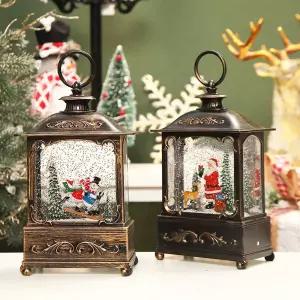 크리스마스 캐롤 멜로디 오르골 무드등 워터볼예쁜 선물용 산타볼 USB 장식소품 성탄절 인테리어 사운드