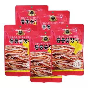 통통오징어 40g x 5봉주전부리 마른안주 간식 조미 육포 편맥 주용 골프 골프장 술안주 맥주
