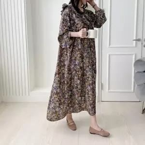 [보리보리/마미누리]마더라이크 임산부 루즈핏 카라 프릴 롱원피스 빅사이즈 봄 임부복