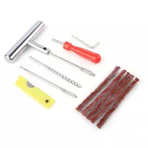 타이어 지렁이 펑크 씰링 키트 자가 수리용 도구 세트 동차 전거 오토바이 긴급 타이어씰 튜브리스 패치 응