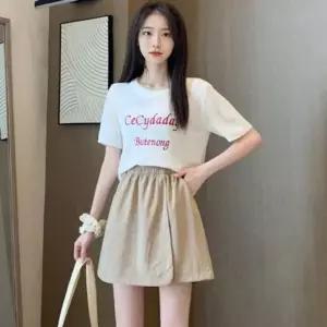 와이드 시원한 데일리 치마 여름 클래식 5부 반바지 MzB7+5hJk