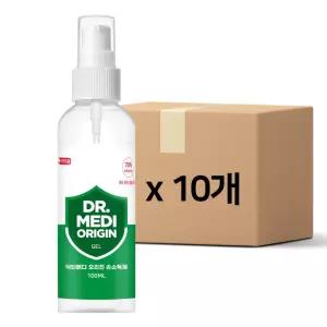 닥터메디 오리진 겔 손소독제 100mlx10개 에탄올70 식약처인증 의약외품 소독제 살균제 살균소 휴대용소 핸
