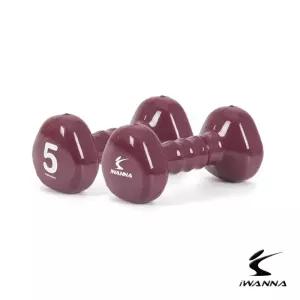 아이워너 PVC 삼각 아령 5kg 프렌치버건디팔운동 근력 스포츠용품 홈트 레이닝 기구 헬스 미용 도구