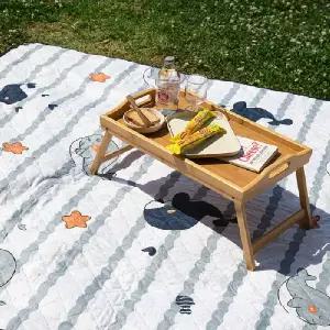 ( )BS 캐릭터 피크닉 매트 물고기 돗자리 양면 방수 소풍 캠핑 휴대용 나들이 야외 한강 아이