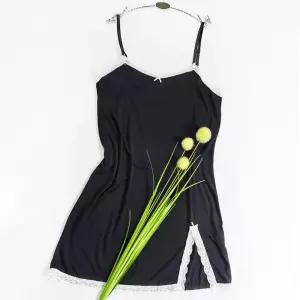 밤부레이온 끈조절 레이스 슬립잠옷원피스 결혼선물 신혼부부 선물용 신행 여성 실크