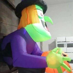 조이도미 8피트 귀여운 할로윈 블로우 풍선 야드 야외 파티를 조명으로 장식 아치웨이 LED 위한 호박 외부의 마당을 아치 정원 내장