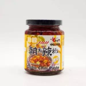 고추마늘소스 갈릭칠리페이스트 조청 280g 마파두부 풔궈홍탕 매운요리 식재료 식료품 가공식품
