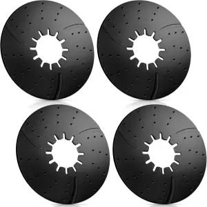 트렐라코 4팩 5번째 휠 히치 윤활 플레이트 10인치 RV 캠핑카 트레일러 디스크 액세서리 안전 키트로