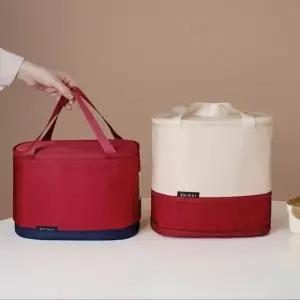 직장인 대용량 2단 런치박스 신축가방 도시락 세트