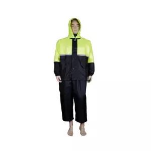 파인웰-올망사 고급형 투피스우의 황색 청색 XL (1EA)등산우비 작업 산업현장용 작업용 레인노트 비옷 안전