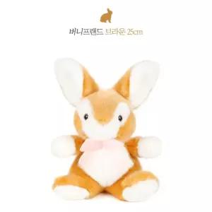 버니프랜드 봉제 인형 애착 선물 토끼 브라운아기 선물용 크리스마스 어린이 동물 착동물