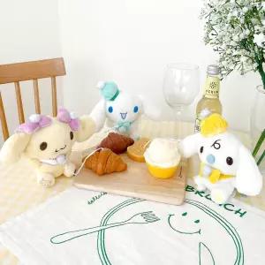 산리오 시나모롤 프리티 인형 가방고리 3종 세트예쁜 동물 토끼 작은 선물용 거는 어린이 걸이 백고리