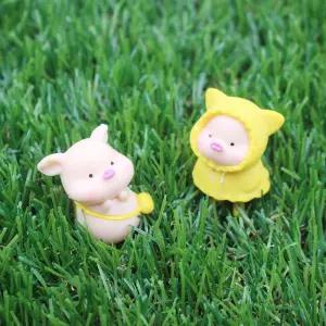 미니어처 돼지 세트 6종집콕놀이 토끼 테라리움 화분꾸미기 어쳐 어쳐꾸미기 DIY만들기 하우스 꾸미기 만들