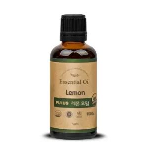퓨어스 오가닉 레몬 에센셜 오일 50ml 바디 바디용 에센스 보습 아로마 베이비 향오일 레몬밤 그라스
