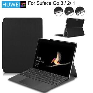Microsoft Surface Go 3 용 HUWEI 케이스 2 1 태블릿 PU 가죽 10.5인치 보호커버 플립 스탠드