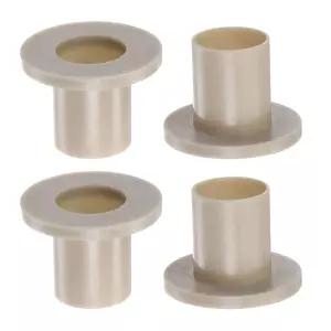 하핑턴 4개 플랜지 슬리브 베어링 16mm 보어 18mm OD 23mm 길이 샤프트용 나일론 부싱 그레이