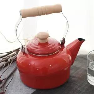 코카코 법랑 주전자 인덕션 티포트 홍매 1.5L 주방용품감성디자인 티폿 심플한 가정용 물주 다용도