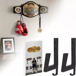 챔피언십 벨트 디스플레이 홀더 벽걸이 - 가라테 태권도 을 위한 듀얼 후크 레슬링 및 무술 걸이