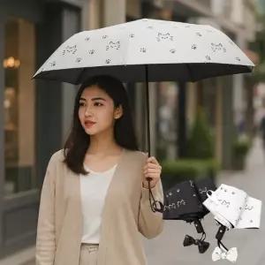 고양이 양우산 접이식 양산 햇빛 차단 휴대 예쁜 우산