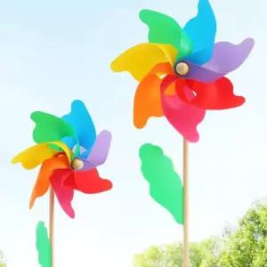 바람개비만들기 4개 세트 왕바람 대형 팔랑제작 장식 공원 홍보용팔랑 굿즈인쇄 축제용 행사용 윈드빌리지