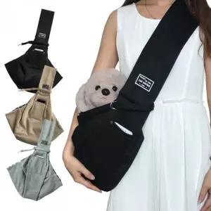 애완동물 슬링백 가방 강아지 고양이 산책용 이동 케이지 백팩