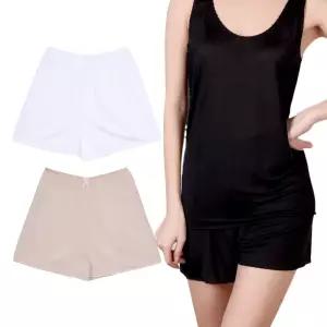 국산 빅사이즈 여자 3부 인견속바지 흰3부속바지 5부 학생 쿨속바지 여름 여성 교복 치마