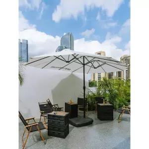 파라솔 초대형 우산 차양 그늘막 경사 3단 폴딩 차양막 대형