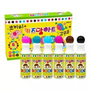 미술놀이 도트 물감 6색 (프렌즈 세트) 유아