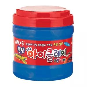 아모스 탱탱 아이클레이 400g 벌크 파랑칼라찰흙 도우 공예 점토 감각발달놀이 소근육 대용량 낱색