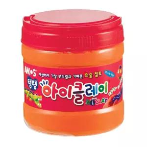 아모스 탱탱 아이클레이 400g 벌크 주황칼라찰흙 도우 공예 점토 감각발달놀이 소근육 대용량 낱색