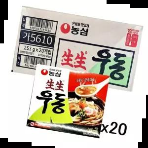 요리간편식 농심 생생우동 멀티팩 (박스) 깊고 진한 국물 235gX20