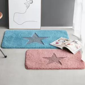 스타 사각 발매트 대 48x78침실러그 현관 디자인카페 귀여운 푹신한 극세사 빨아쓰는 욕실 쿠션