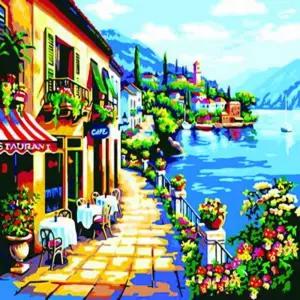 DIY 셀프 피포 페인팅 명화 컬러링 그리기 호수카페DIY 유화그리기 DIY그리기 그리기세트 그림DIY 액자 홈