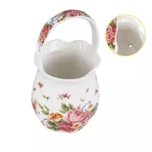 손잡이 도자기 수저통-중 약6.3x14.5cm 꽃통 꽂이 정리함 도기 가정용 예쁜 인테리어