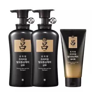 려 초의방 프리미엄 탈모증상완화 샴푸 490ml 2개 + 헤어팩 300ml 1개