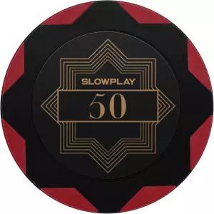 슬로우플레이 내쉬 클레이 포커 칩 14그램 헤비급 컴포지트 40mm 대용량 50팩 액면가 50달러입니다