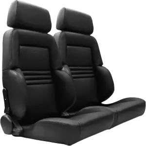 유니버설 레이싱 버킷 시트 듀얼 슬라이더가 장착된 페어 레이스 카 1개 CIWUCSEAT 로고가 있는 블랙 PVC