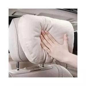 루미나D 자동차 1+1차량용 목쿠션 목베개 고급 스웨이드