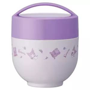 쿠로미 플라워리스 핸들형 보온도시락 일 650192산리오 어린이 예쁜 귀여운 온통 핸디 보냉 손잡이 캐릭터